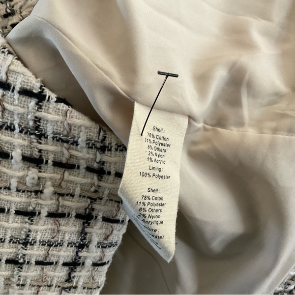 L’AGENCE KENZIE PLAID TWEED DOUBLE BREASTED BLAZER SIZE 10 . - Picture 14 of 14